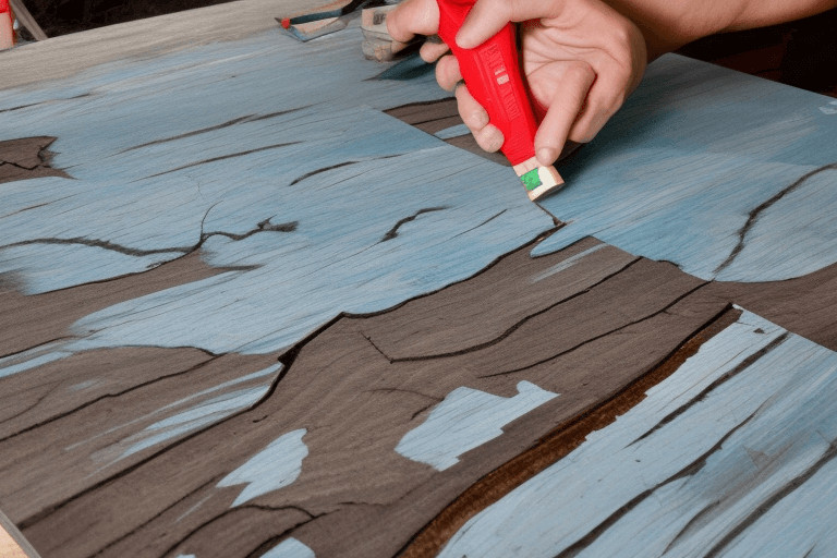 How do you apply 2 part epoxy to a vertical surface