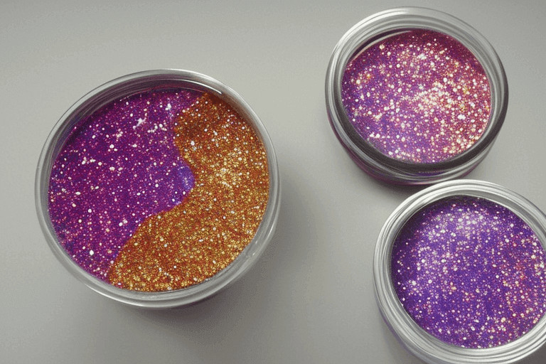 how to make glitter resin for painting