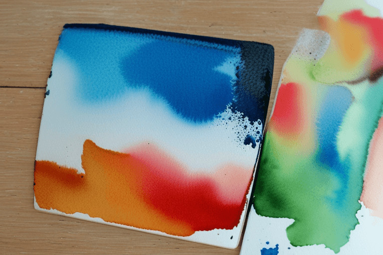 Can you mix watercolor paint with epoxy resin