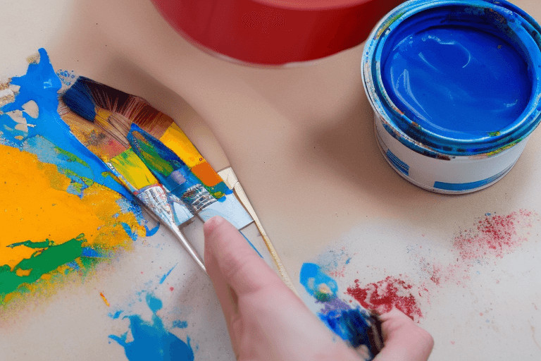 What type of paint can be mixed with epoxy resin