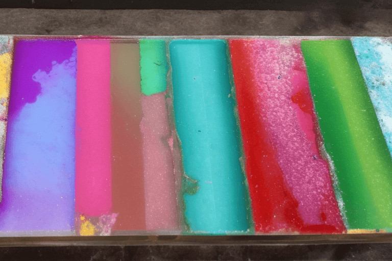 How do you stop resin from mixing colors