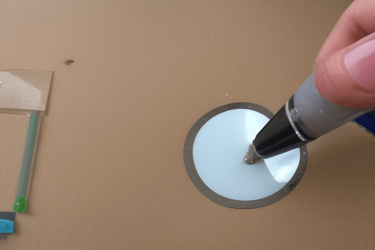 How do you fill pinholes in epoxy