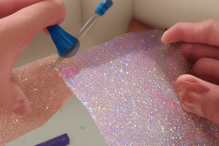 Can you pour resin over glitter