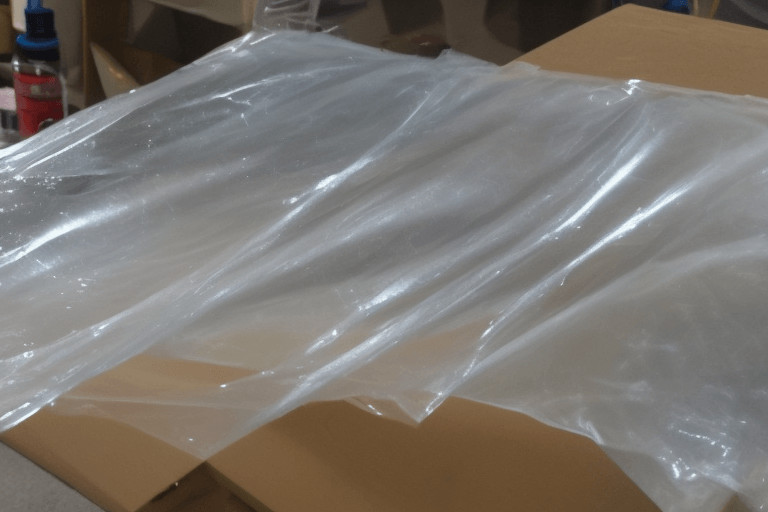Does epoxy stick to Saran Wrap