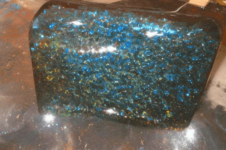 What do you put on resin to make it shiny