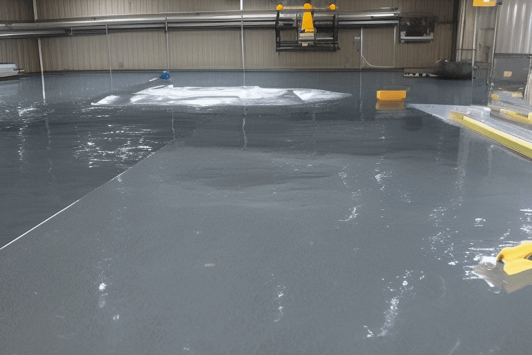Are white epoxy floors hard to keep clean?