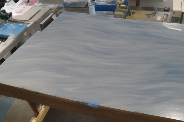 Can I spray clear coat over resin