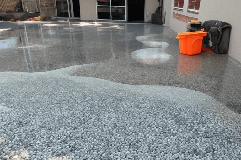 How do you clean Pebblecrete?