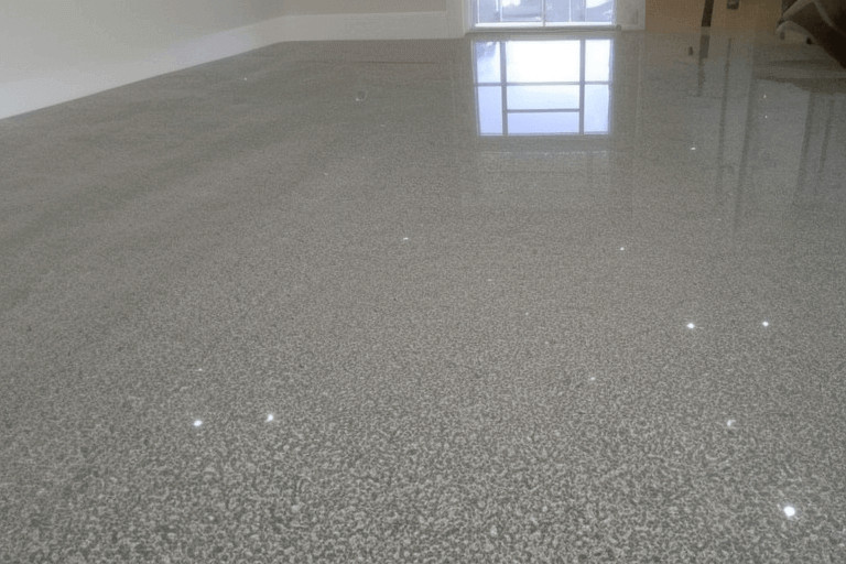 How do you clean pebble stone floors?