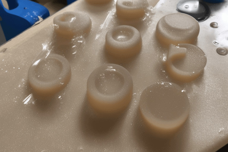 How do you get bubbles out of silicone resin molds?