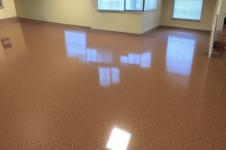 How do you clean floors before epoxy
