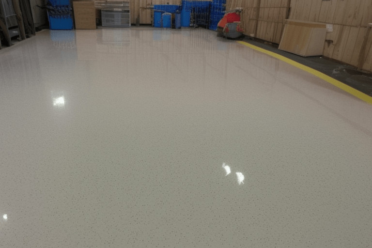 How do you clean an epoxy resin floor?
