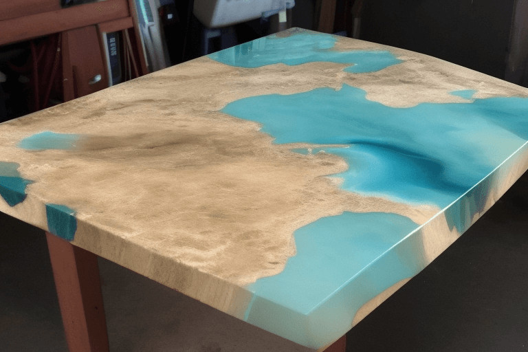 How do you resurface a resin table top