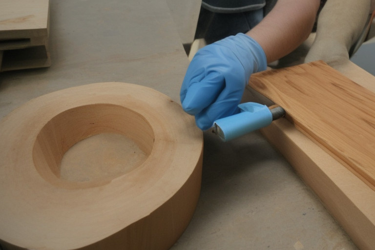 How do you put a split wood back together