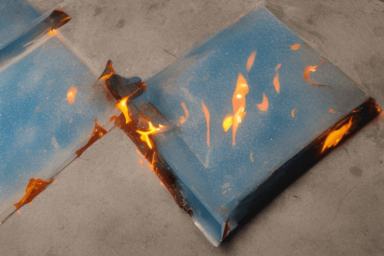 Can epoxy catch fire while curing?