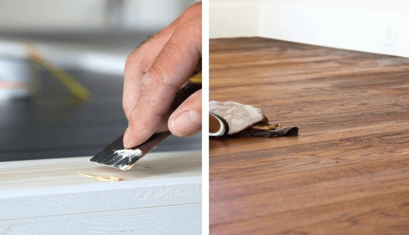 can you use wood filler on particle board?