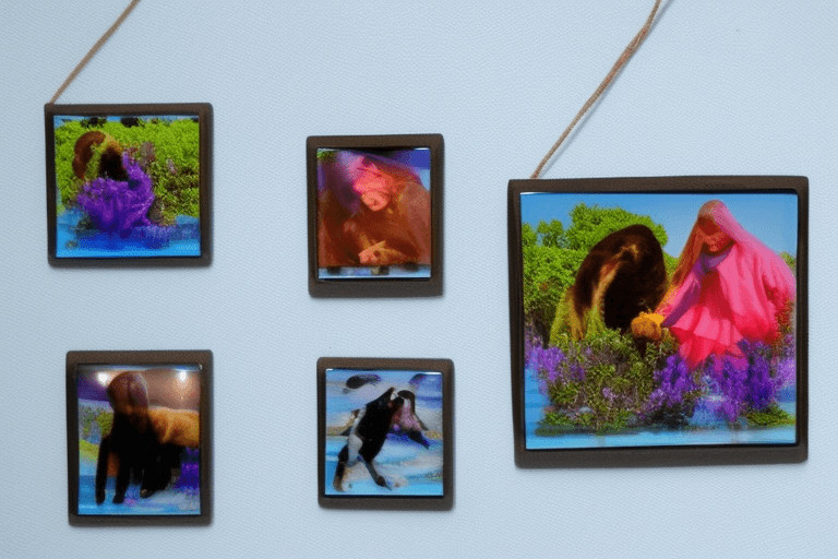 How do you put pictures in resin?