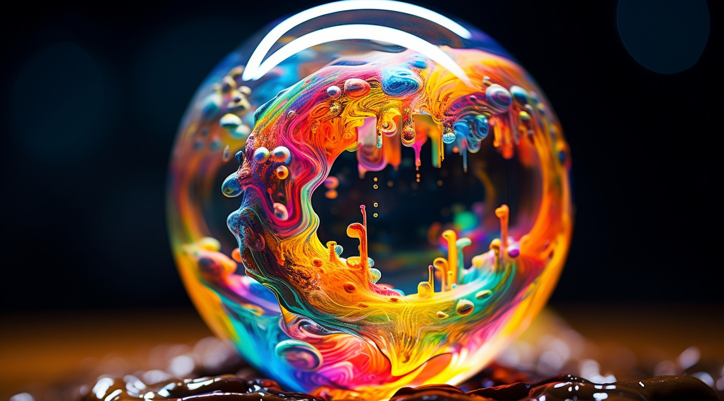 Flawless resin creation with air bubble extraction