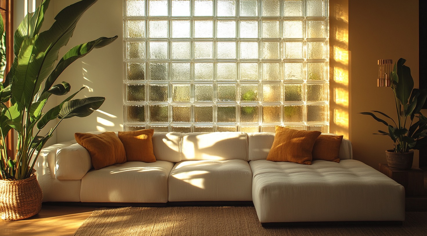 Modern DIY glass block design for home improvement