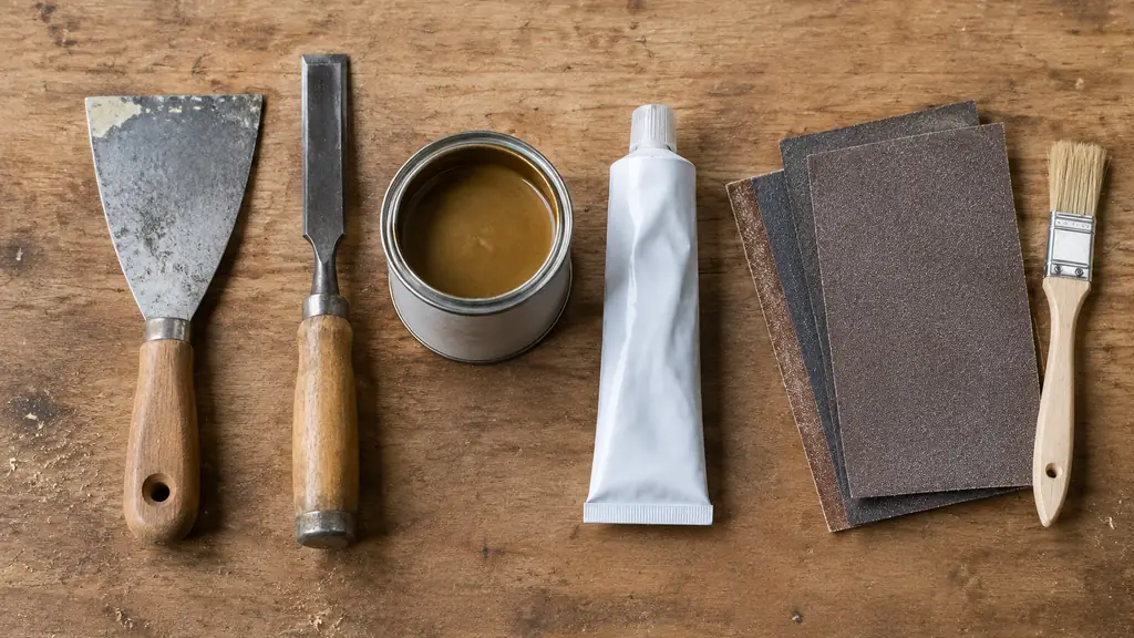 Tools and materials for filling rotted wood